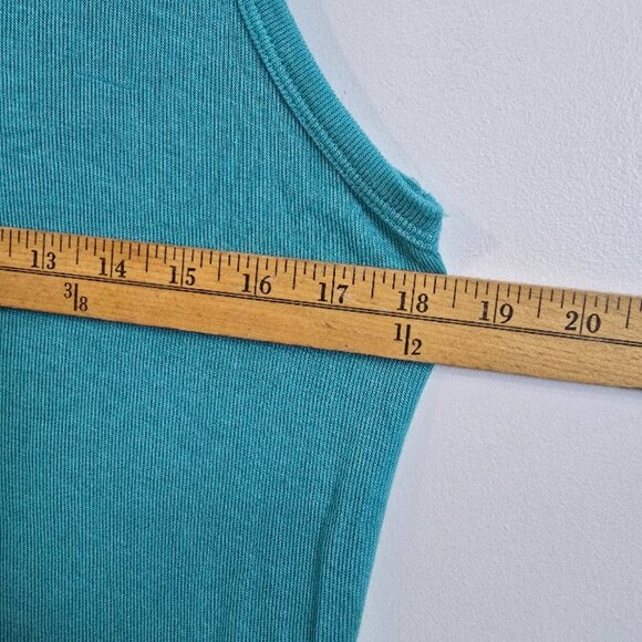 Free People Sea Turquoise Knit Tank Top S - Picture 6 of 8